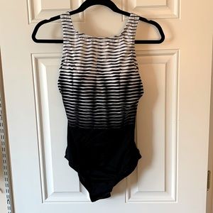 Reebok Mirage Effect High Neck Swimsuit